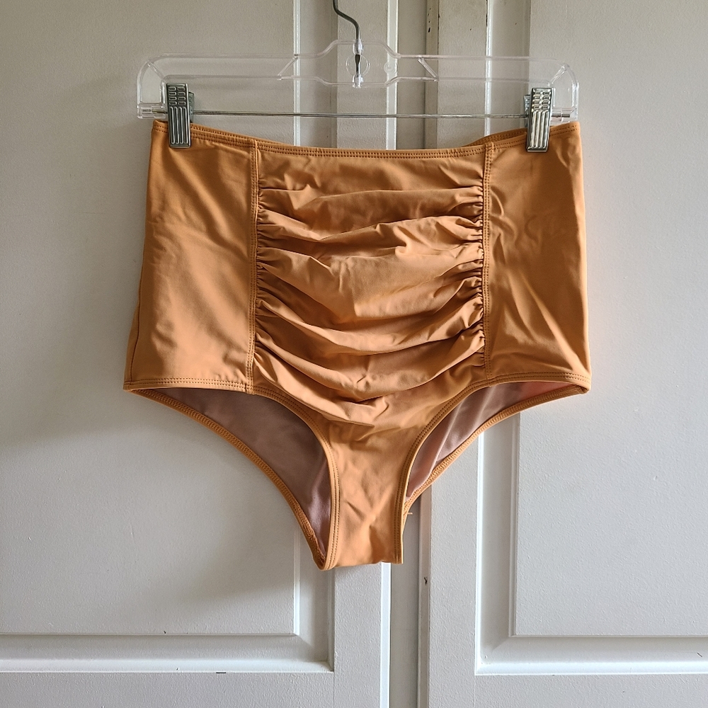 Kortni Jeane Ruched Bottoms 2.0 Toasted Brown M